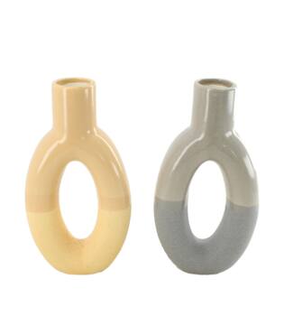 Vase ceramic 10.7x5x20cm C/2