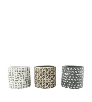 Planter cement 11x11x10cm A3 - Grey