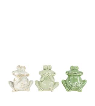 Frog ceramic 17x12.5x18cm  - Green