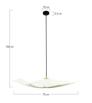 Ceiling light paper mache 75x75x8cm