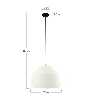 Ceiling light paper mache 27x27x18cm