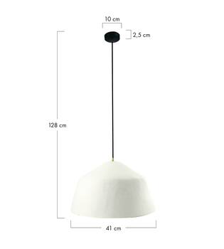Ceiling light paper mache 41x41x28cm