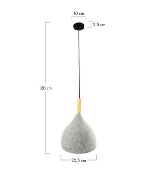 Ceiling light felt 20.5x20.5x20cm