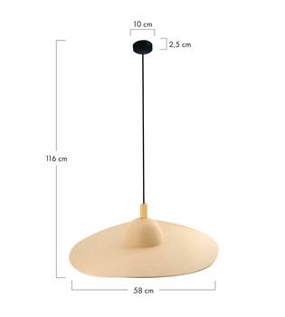 Ceiling light felt 58x58x16cm