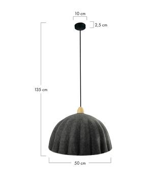 Ceiling light felt 50x50x35cm