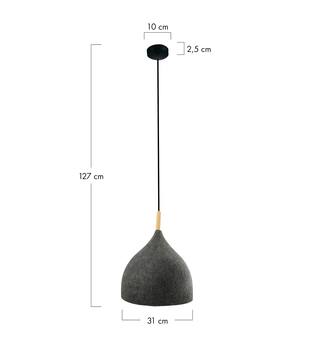 Ceiling light felt 31x31x27cm