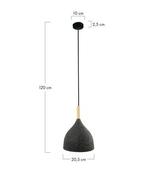 Ceiling light felt 20.5x20.5x20cm