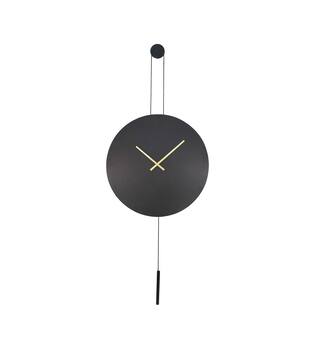 Clock round aluminium 58x4x58cm - Black