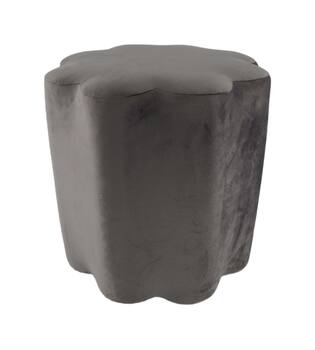 Stool scalloped velvet 38x38x38cm