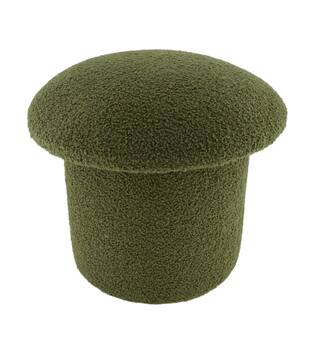 Stool mushroom fabric 38x38x35cm - Green