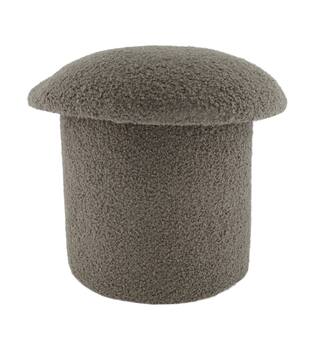 Stool mushroom fabric 38x38x35cm - Grey