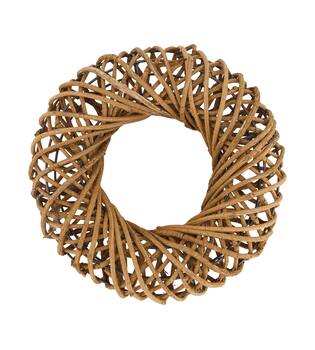 Wreath rattan 28x7.5x28cm - Natural