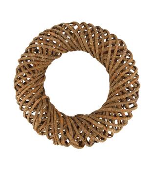 Wreath rattan 38x8.5x38cm - Natural