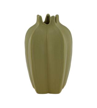 Vase ceramic 14.5x14.5x22.5cm - Green