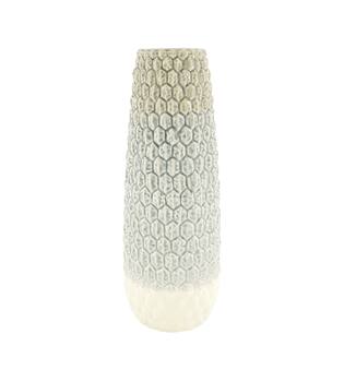 Vase ceramic 15.5x15.5x44cm - Grey