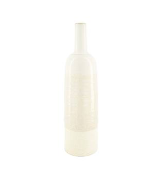 Bottle ceramic 13x13x47.5cm - White