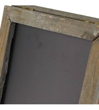 Blackboard stand teak wood 18x32x32cm - Natural