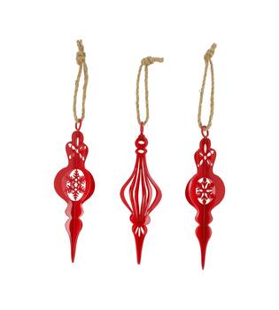 Hanger metal 9x9x27.5cm - Red