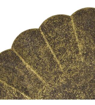 Tray round metal 58x58x3cm - Gold
