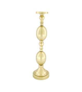 Pillar candle holder metal 12x12x43.8cm