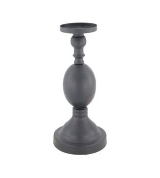 Pillar candle holder metal 12x12x27cm