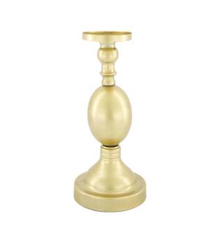 Pillar candle holder metal 12x12x27cm