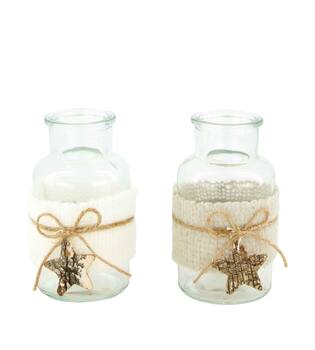Bottle glass 6.5x6.5x12.5cm C/2