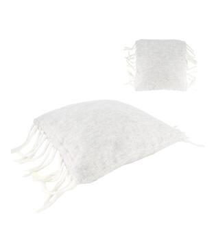 Cushion with tassels acrylic 45x45x8cm - Grey