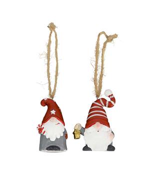 Hanger santa polyresin 5x3.2x7cm  - Red