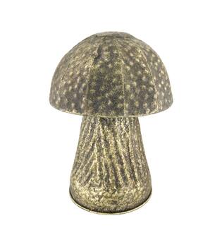 Statue mushroom metal 28x28x38cm - Gold