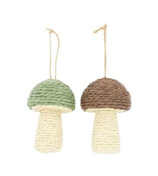 Hanger mushroom paper rope 8x8x12cm C/2