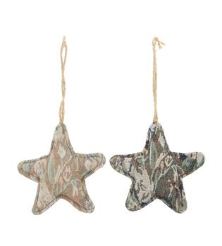 Hanger star fabric 14x4x14cm  - Multi