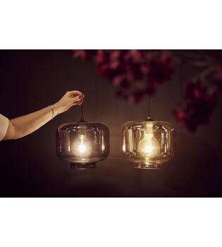 Ceiling light glass 25x25x125cm