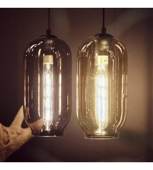 Ceiling light glass 15x15x135cm