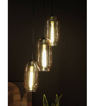 Ceiling light glass 39x36x135cm