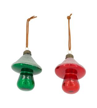 Hanger mushroom glass 7x7x9cm C/2
