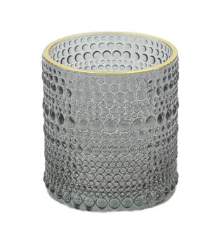 Tealight holder glass 7.2x7.2x8cm
