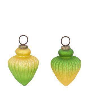 Bauble glass 8.5x8.5x10cm C/2