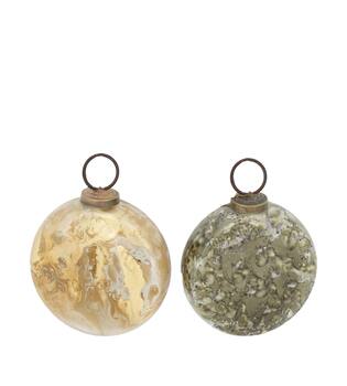 Bauble glass 10x4x10cm  - Multi