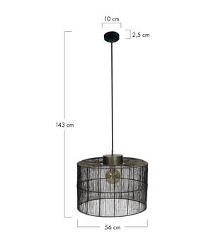 Ceiling light metal 56x56x43cm