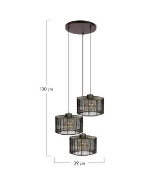 Ceiling light metal 39x39x130cm - Bronze