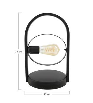 Table lamp metal 22x20x36cm - Black