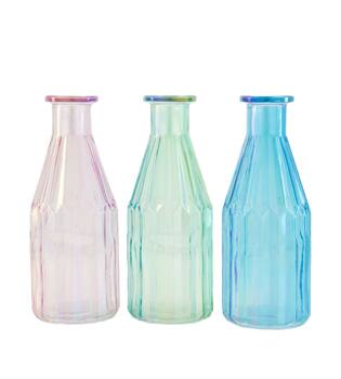 Bottle luster glass 8x8x20cm C/3