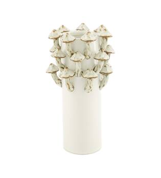 Vase mushroom ceramic 11.5x11.5x20.5cm - Silver