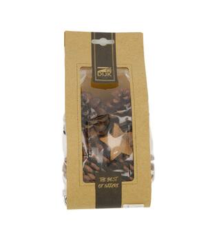 Pinecone with 3 coco star nature 90gr - Natural