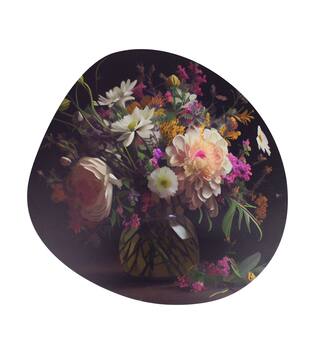 Wall art mdf 58x2.3x58cm