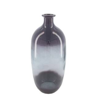 Bottle recycled glass 16x16x38cm