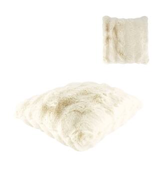 Cushion polyester 45x45x12cm - White