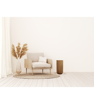 Side table paulownia wood 38x38x78cm - Brown