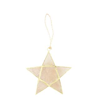 Hanger star capiz 11.5x0.5x12cm